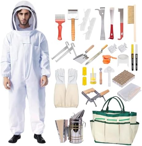 Honey Lake 31-Piece Beekeeping Starter Kit with Bee Suit
