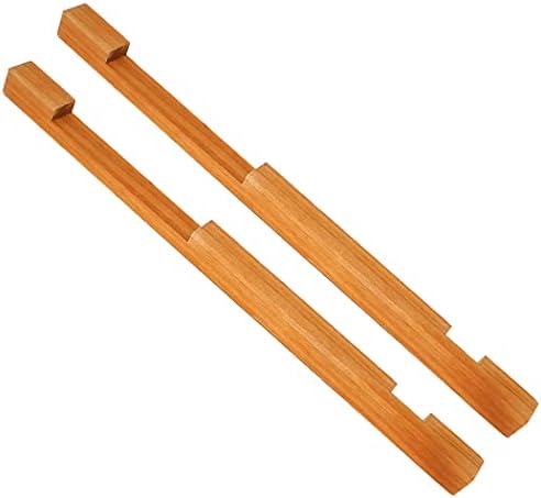 Two beeswax-coated cedar entrance reducers for 10-frame beehive